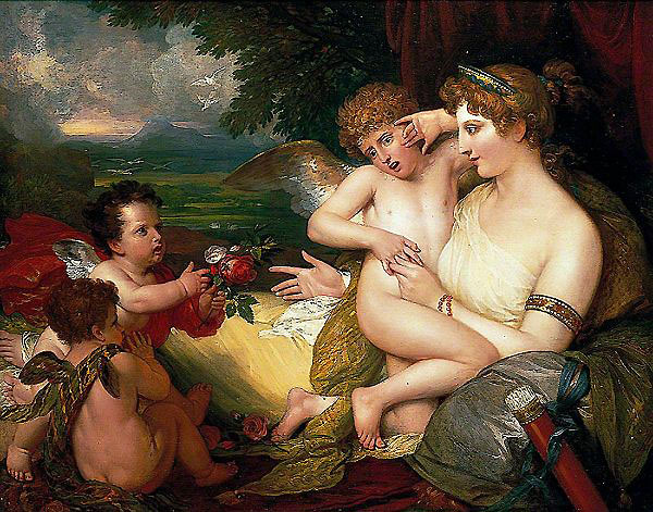 Venus Comforting Cupid Stung by a Bee | Oil Painting Reproduction