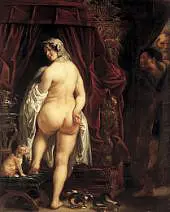 Candaules Showing his Wife to Gyges By Jacob Jordaens