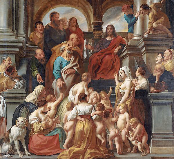 Christ Blessing Little Children | Oil Painting Reproduction