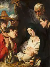 The Adoration of the Shepherds c1617 By Jacob Jordaens