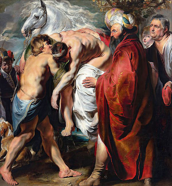 The Good Samaritan c1616 by Jacob Jordaens | Oil Painting Reproduction