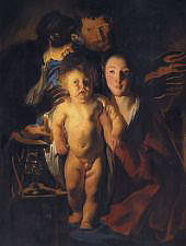 The Holy Family by Candlelight c1621 By Jacob Jordaens
