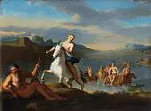 Clelia Crossing the Tiber By Gerard Hoet