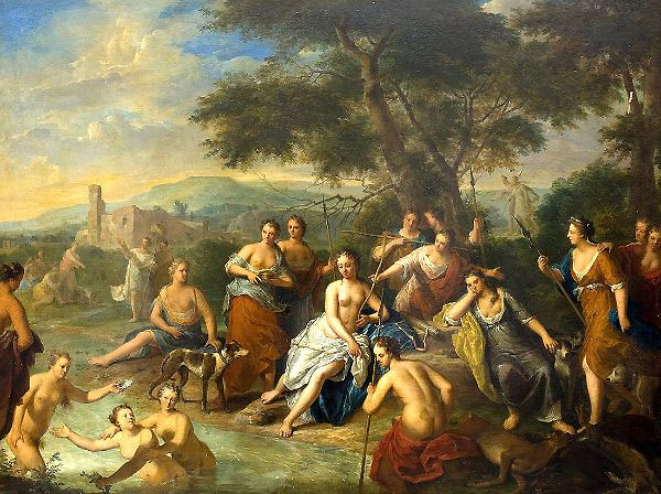 Diana and her Nymphs by Gerard Hoet | Oil Painting Reproduction