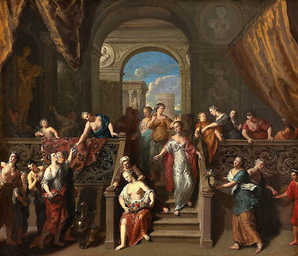 The Feast of Pomona by Gerard Hoet | Oil Painting Reproduction