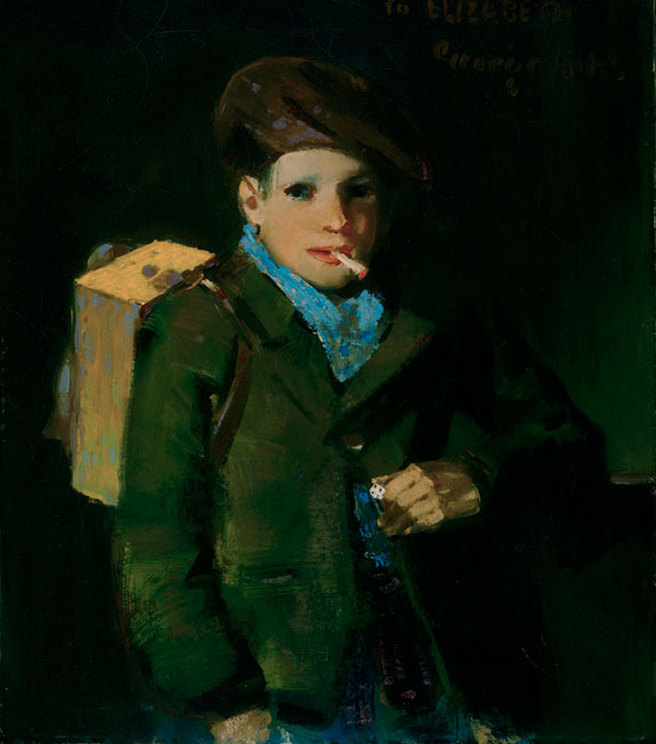 Boy with Dice by George Luks | Oil Painting Reproduction