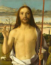 Christ Blessing 1500 By Giovanni Bellini