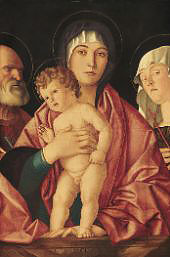 Madonna and Child with Saints c1490 By Giovanni Bellini