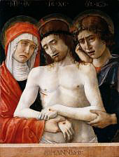 Pieta with Madonna and St. John the Evangelist By Giovanni Bellini
