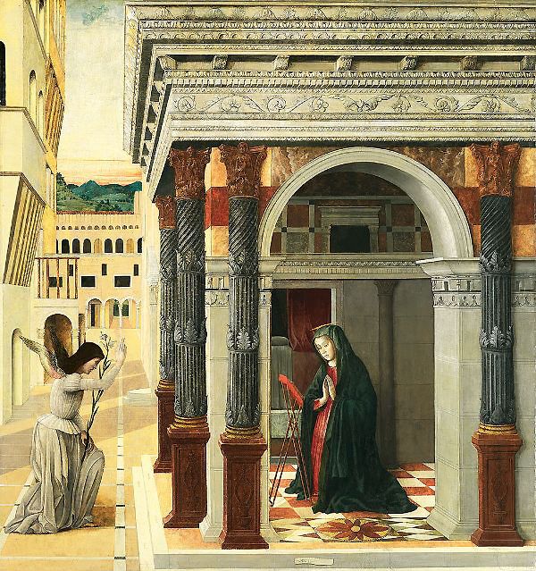The Annunciation c1475 by Giovanni Bellini | Oil Painting Reproduction