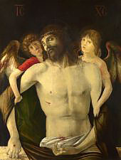 The Dead Christ Supported by Angels By Giovanni Bellini