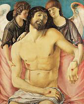 The Dead Christ Supported by Two Angels By Giovanni Bellini