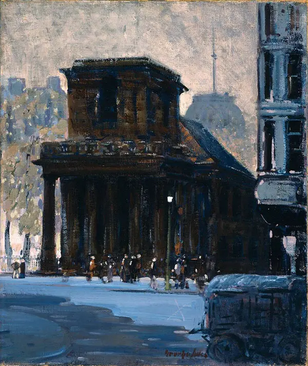 King's Chapel Boston By George Luks