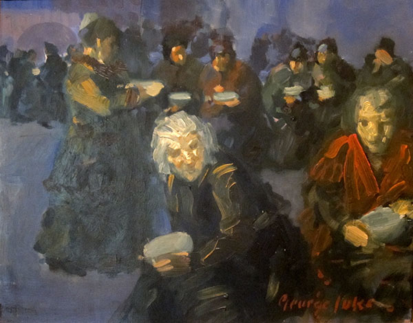 The Breadline by George Luks | Oil Painting Reproduction