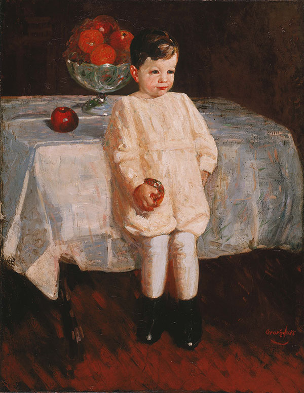 Sulky Boy by George Luks | Oil Painting Reproduction