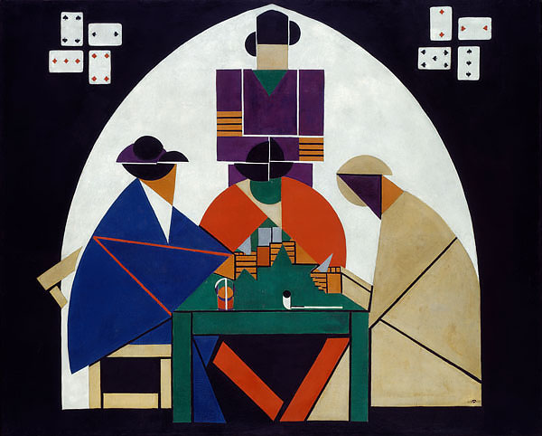 Card Players c1916 by Theo van Doesburg | Oil Painting Reproduction
