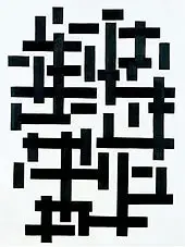 Composition Black and White 1918 By Theo van Doesburg