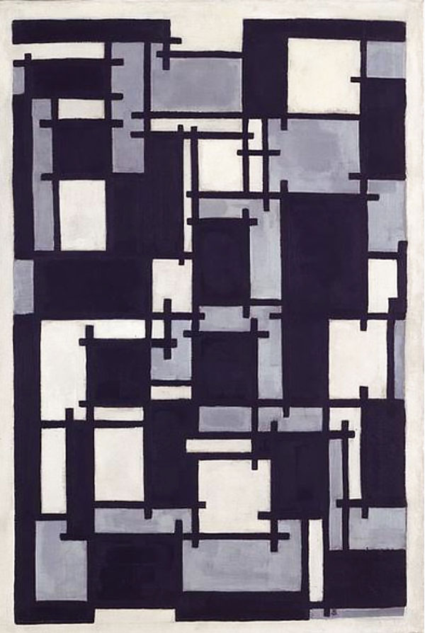 Composition X by Theo van Doesburg | Oil Painting Reproduction