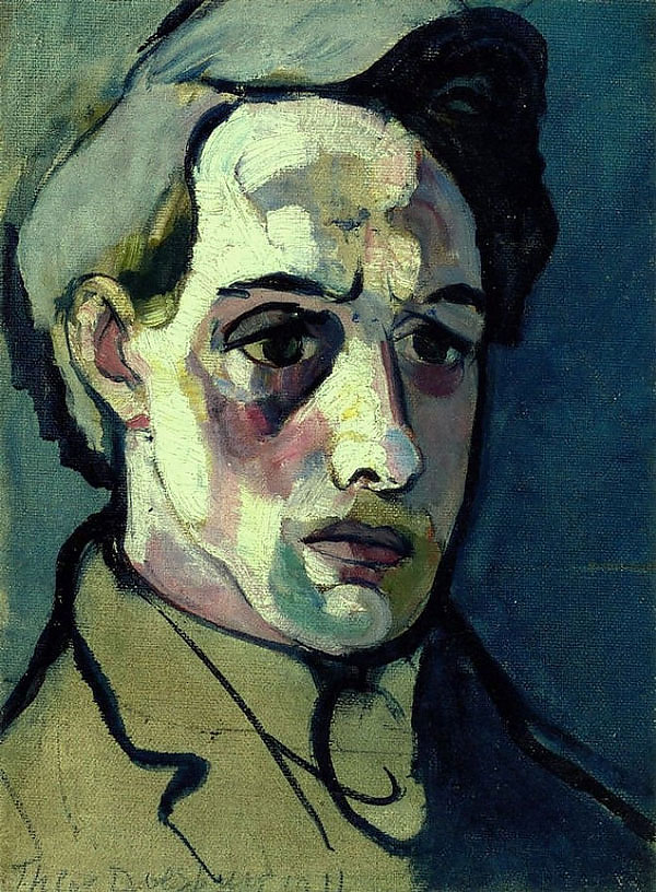 Self Portrait 1915 by Theo van Doesburg | Oil Painting Reproduction