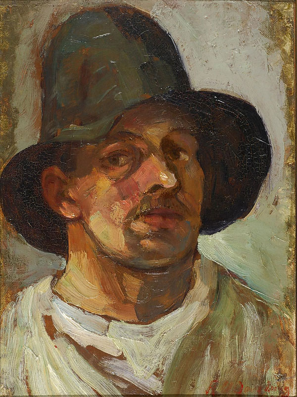 Self Portrait with Hat 1906 | Oil Painting Reproduction