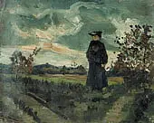 Woman in Landscape By Theo van Doesburg