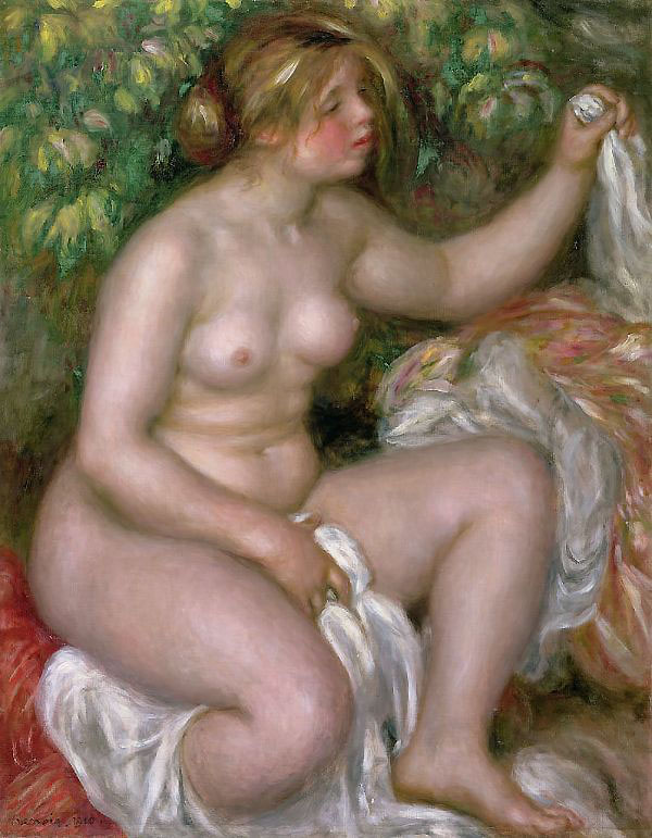 After the Bath 1910 by Pierre Auguste Renoir | Oil Painting Reproduction