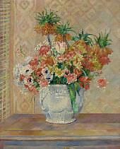 Renoir Still Life Flowers 1885 By Pierre Auguste Renoir