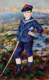 Sailor Boy Portrait of Robert Nunes By Pierre Auguste Renoir