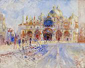 The Piazza San Marco Venice By Pierre Auguste Renoir
