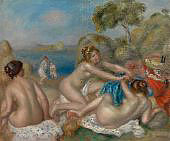 Three Bathers 1895 By Pierre Auguste Renoir