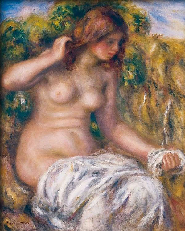 Woman at the Well by Pierre Auguste Renoir | Oil Painting Reproduction