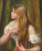 Young Girl with Red Hair 1894 By Pierre Auguste Renoir
