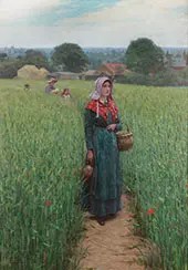 Dinner Time By Edmund Leighton