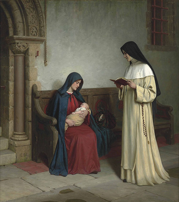 Maternity by Edmund Leighton | Oil Painting Reproduction