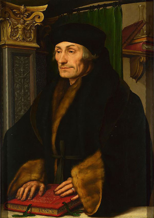 Erasmus 1523 by Hans Holbein | Oil Painting Reproduction