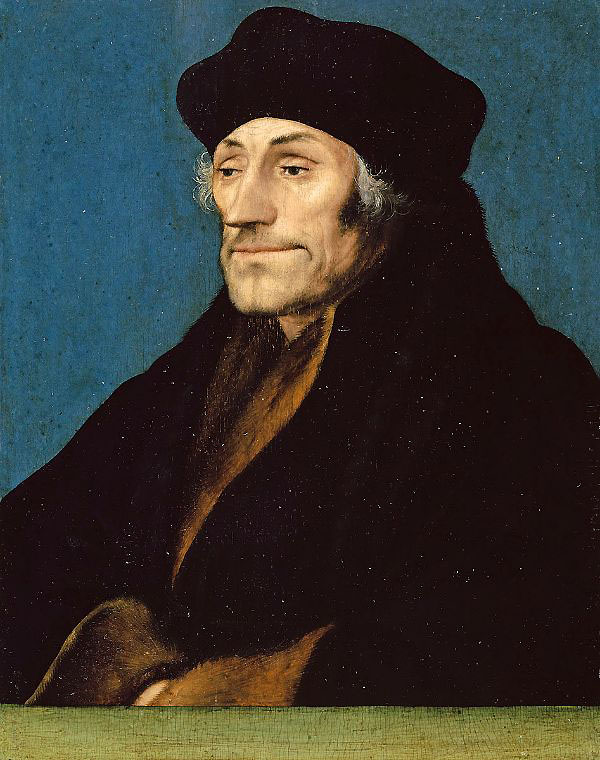 Erasmus of Rotterdam c1530 by Hans Holbein | Oil Painting Reproduction