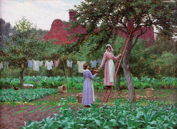 September by Edmund Leighton | Oil Painting Reproduction