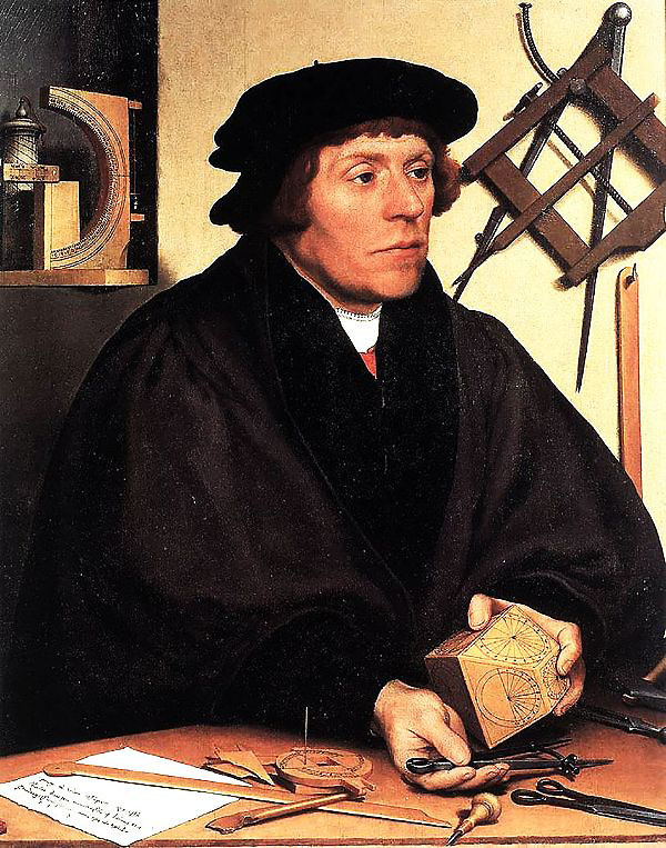 Portrait de Nicolas Kratzer by Hans Holbein | Oil Painting Reproduction
