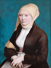 Portrait of a Woman from Southern Germany By Hans Holbein