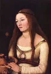 Portrait of Katharina Schwarz By Hans Holbein