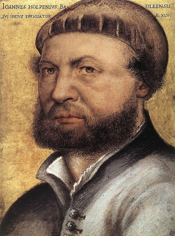 Self Portrait 1542 by Hans Holbein | Oil Painting Reproduction