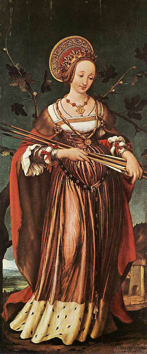 St. Ursula by Hans Holbein | Oil Painting Reproduction