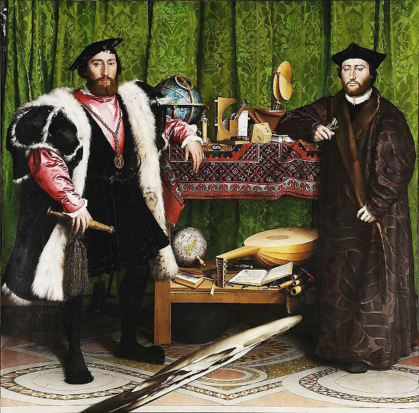 The Ambassadors 1533 by Hans Holbein | Oil Painting Reproduction