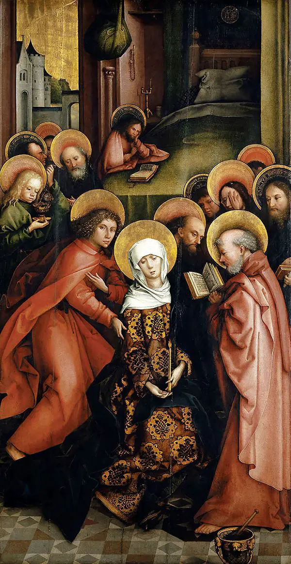 The Death of the Virgin 1490 By Hans Holbein