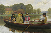 The Ferry By Edmund Leighton