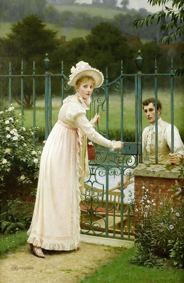 Where There's a Will 1892 by Edmund Leighton | Oil Painting Reproduction