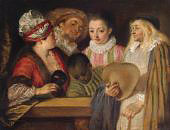 Actors of The Comedie By Jean Antoine Watteau