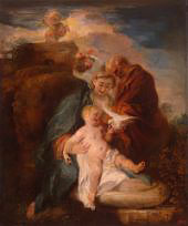 Holy Family By Jean Antoine Watteau