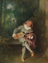 Mezzetin By Jean Antoine Watteau