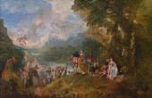 The Embarkation for Cythera By Jean Antoine Watteau